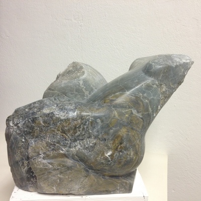 Landschaft,  Speckstein, 2019, 29x20x28cm,